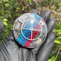 Forged Carbon Fiber Emblem Badge – Tricolor Sparkle